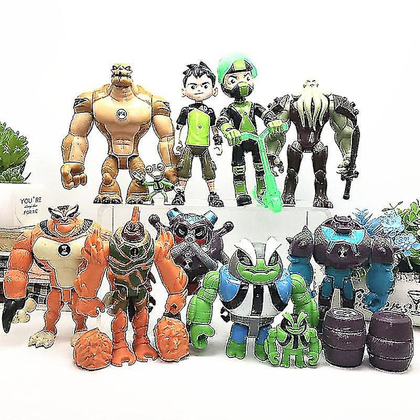 8st/ set Toy Collection Present Docka Modell Dekoration Ben 10 Toys Protector Of Earth Actionfigurer