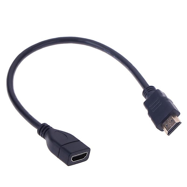 1 stk 15cm/30cm HDMI Hunn til Hunn Forlengelseskabel HDMI Beskytter Forlengerkabel Shytmv 0.3m