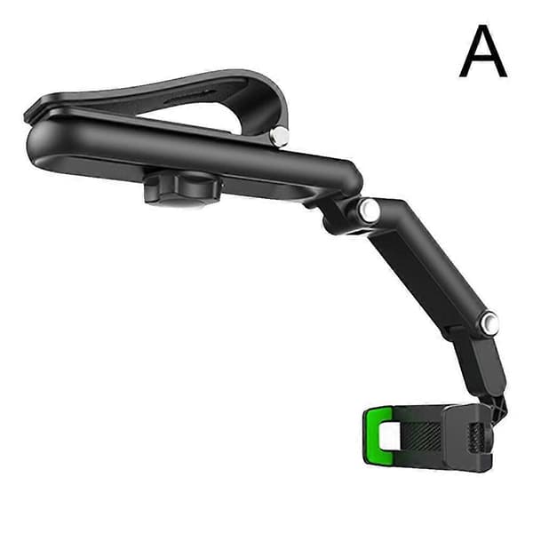 360° rotasjon bil solskjerm telefonholder klipsmontering for mobiltelefonstativ Grey 1pcs