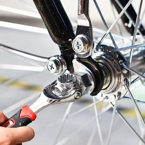 48-i-1 topnøgle, professionel multifunktionel stål, 360-graders roterende nøgle, 10 mm rotorstørrelse
