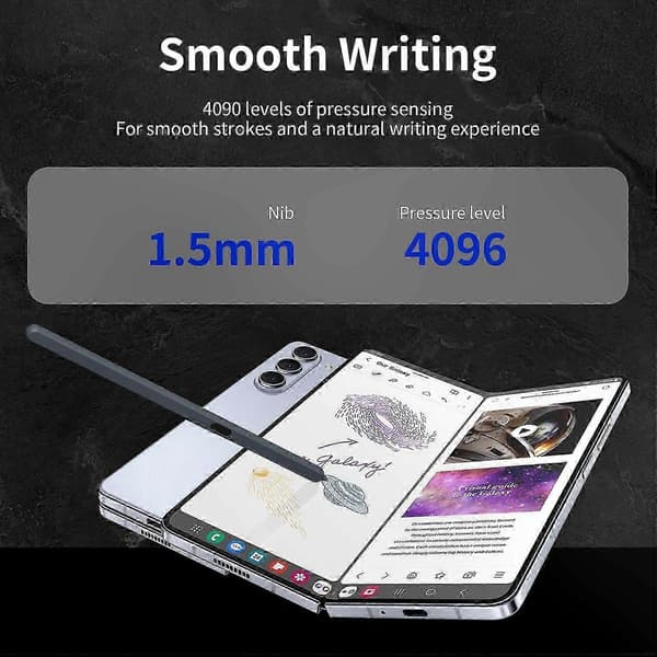 Stylus-kompatibel foldbar telefon med 5G-netværksunderstøttelse Multicolor Style D