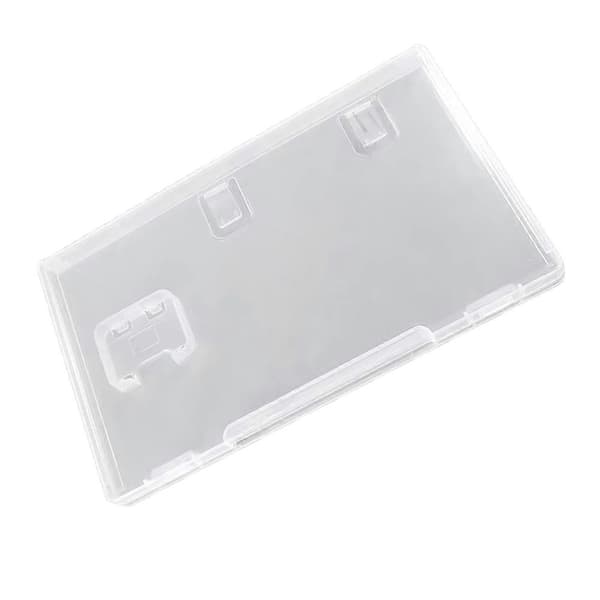 Transparentt spelkortsfodral för Nintendo Switch, bokformat hållare med lock, hållbar förvaringsbox för spelkassetter