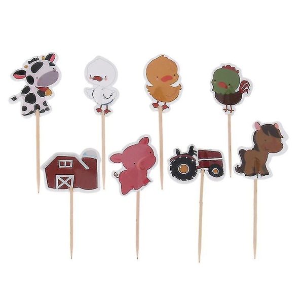 72stk Animals Cake Toppers