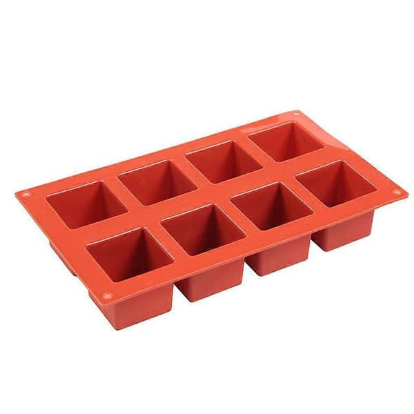 Square Cake Mold Portable Non-stick Heat-resistant Reusable Washable Kitchen Baking Chocolate Mold Accessory