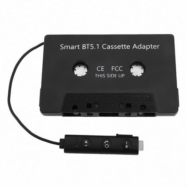 DC5V Bluetooth 5.1 Kassettadapter, Universell Trådløs Kassettbånd til Aux for Biler Lastebiler med Kassettspiller