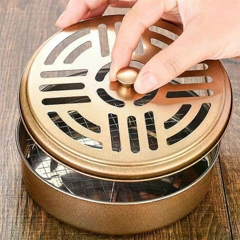 Tykt myggespiralholder i rustfrit stål, myggespiralholder