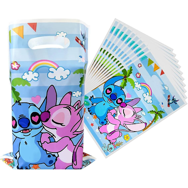 30 Pcs Party Gift Bags For Lilo & Stitch,stitch Birthday Party Decoration Supplies,stitch Party Candies Bag