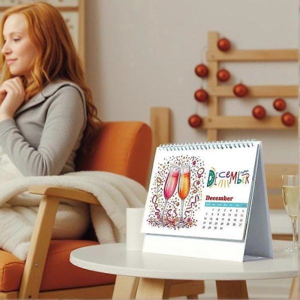 2026 Kalender DIY Maleri Kunst Sæt Med Irregulær Form