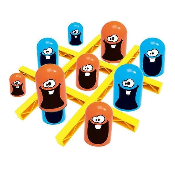 Tic-Tac-Toe Game Set, Large Eat-Small Game, Classic Board Game, Activity Tool Set