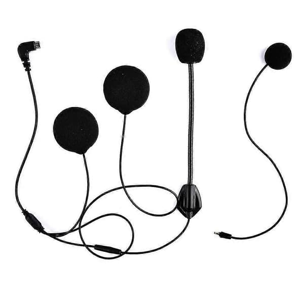 Fodsports øretelefon med mikrofon til Fx6 motorcykelhjelm-intercom, Bluetooth-headset