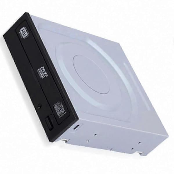 Stationær computer med indbygget SATA optisk drev DVD/CD-brænder White & black