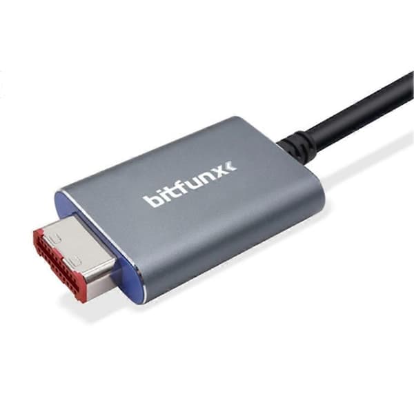 Bitfunx Component Converter Audio Video 5RCA YPbPr-kabel til Nintendo GameCube NGC Digital AV-udgangsbillede Noir