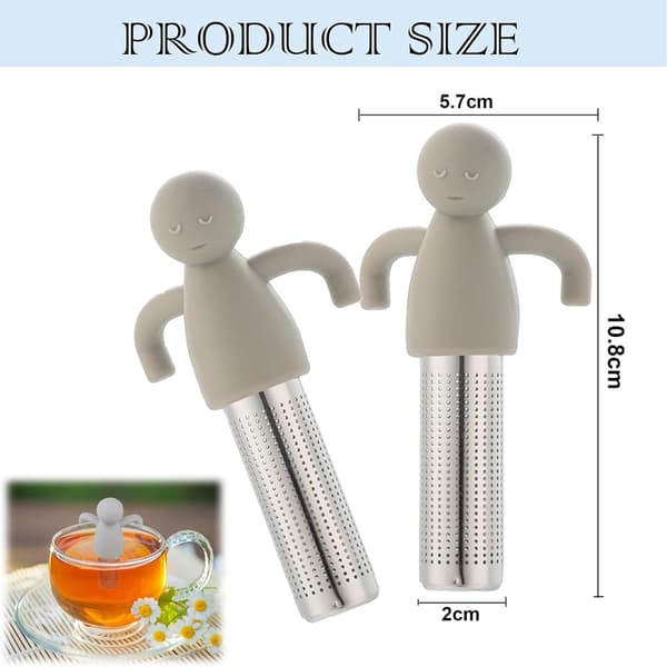 2 stk. te-infusere til løs te, 304 rustfrit stål finmasket te-infuser til løs te, rustfrit stål til løs te, tesil til løs te finmasket