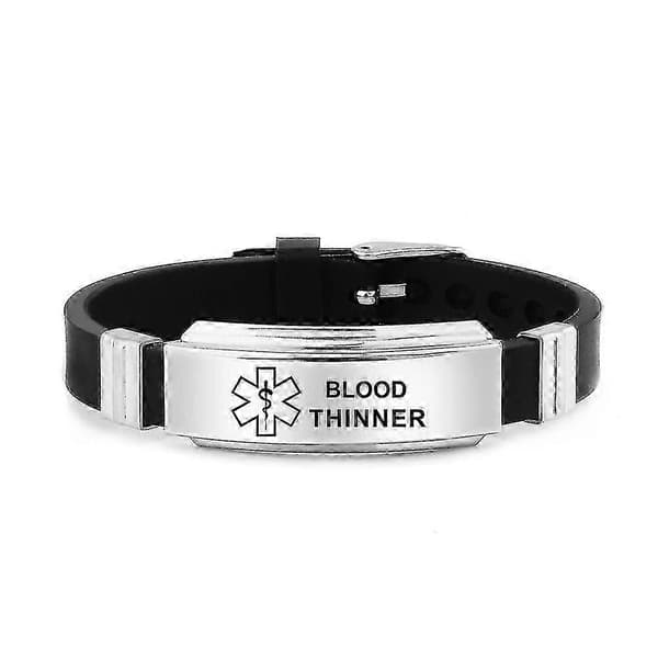 Medicinskt varnings-ID-armband Blood Thinner