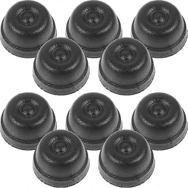 15 stk. erstatningsfødder i plast til bagage, erstatningsfødder til bagage, kuffertfødder Black 1.70X1.00X1.00CM