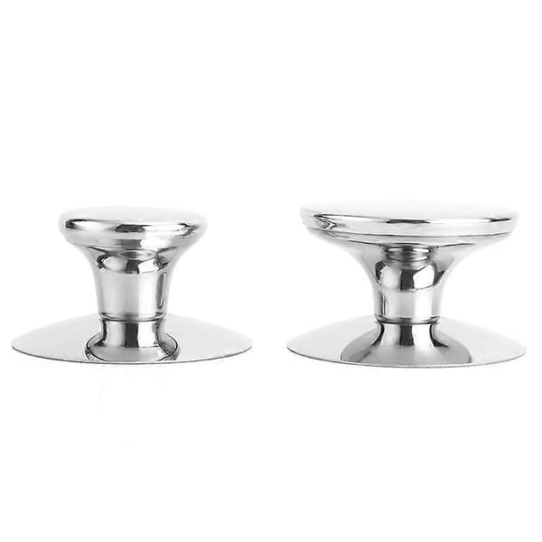 2 Pieces Self-Adhesive Stainless Steel Kitchen Cabinet Handles Pull and Stick Without Drilling Silver