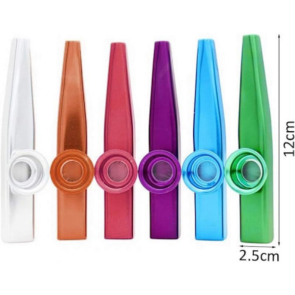 Multipack Metall Kazoo Set - Musikinstrument för Barn och Presenter
