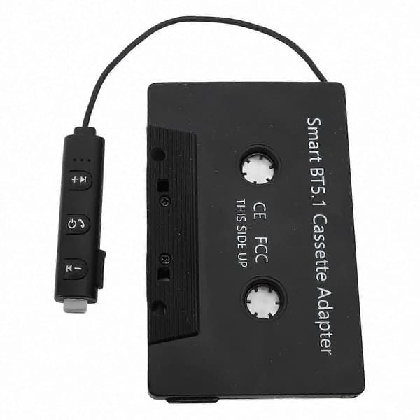 DC5V Bluetooth 5.1 Kassettadapter, Universell Trådløs Kassettbånd til Aux for Biler Lastebiler med Kassettspiller