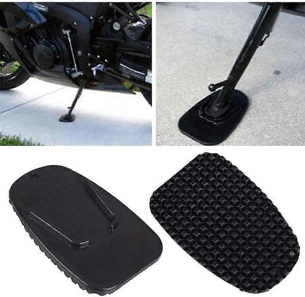 2 st motorcykel sidostöd halkfri platta bas parkeringsstöd plastdyna