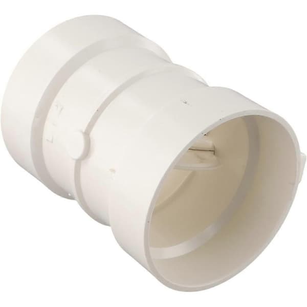 PVC Manuel Luftmængdereguleringsventil til Udsugningskanaler og Ventilationssystemer - Hvid Flowregulator, Diameter (110mm) White