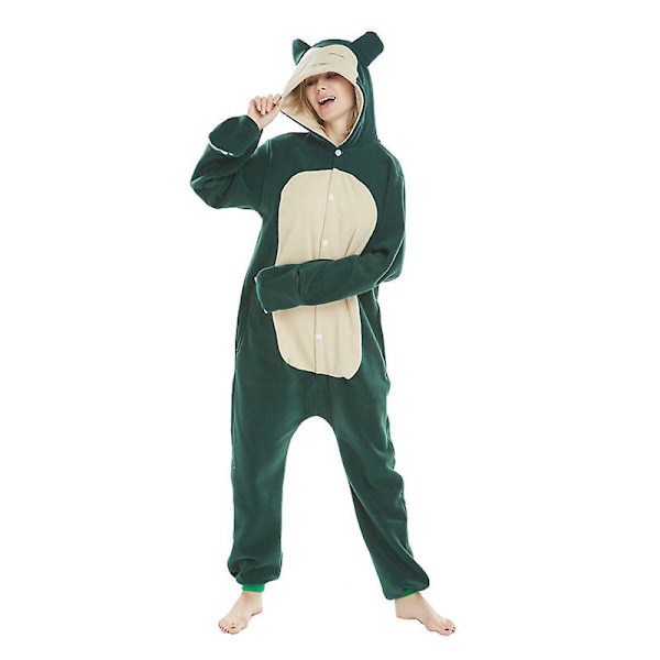 Snorlax Animal Cartoon En-delad Pyjamas XL