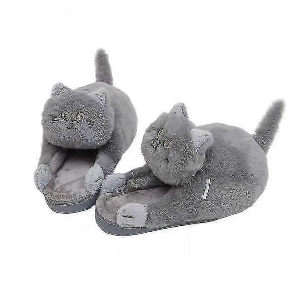 Blue Cat Hold Varm Vinter Sutsko Unisex Vinter Varme Sutsko F... Bule Cat