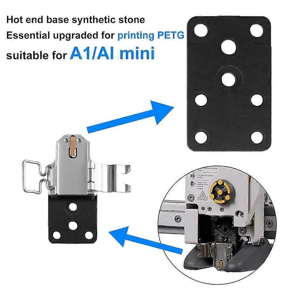 Oppgradert Bambu Lab A1 Hotend Varmeenhetsett for Bambu Lab A1, A1 Mini 3D-skriver Hot End Varmekomponent