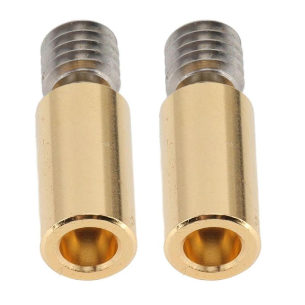 2 STK. Bimetal Heatbreak Titanium Alloy Messing Termisk Tønde Føderør 3D Printer Tilbehør