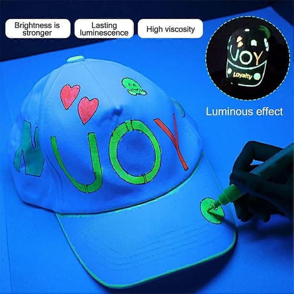 Glødende i mørket tusj DIY Graffiti Fluorescerende Lysende Penn yellow/1pc