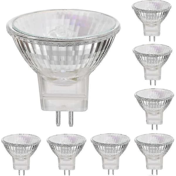 12V 35W Halogenlampor GU5.3 Spot Base Varmvit, Dimbar, 8-pack 35W
