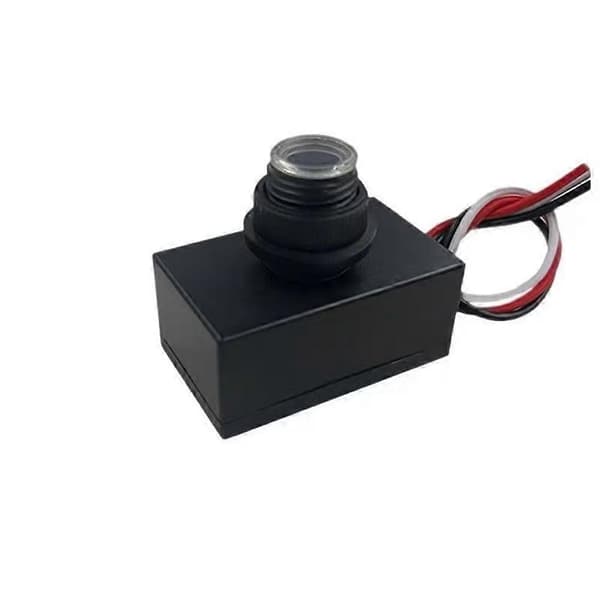 Fotocellesensor Skumring til Daggry Lyssensorafbryder AC100V-250V Fotoelektrisk Sensor Automatisk tænd/sluk Belysningscontroller Black