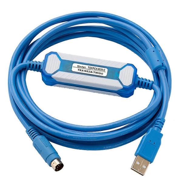 TSXPCX3030-C Lämplig Schneider Twido Series PLC Programmeringskabel TSXPCX3030 Nedladdningskabel Bleu