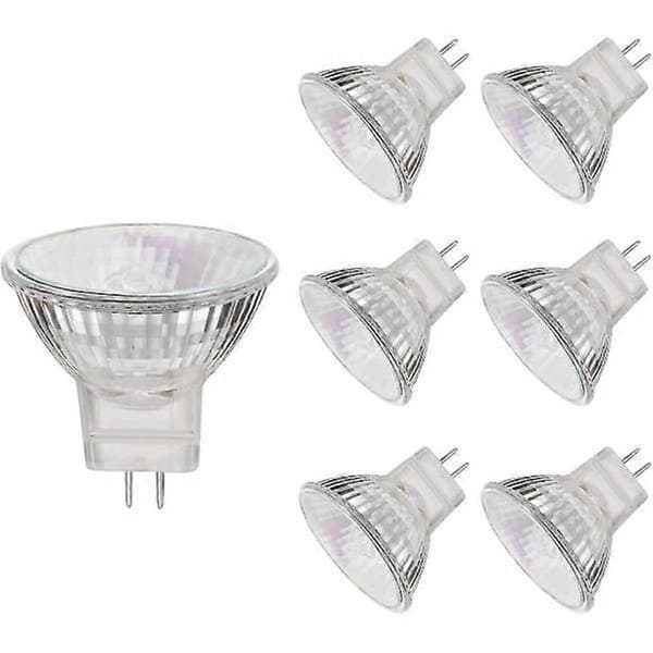 MR11 halogenlampor, 12V 10W MR11 GU4 halogenlampa, varmvit, 6-pack