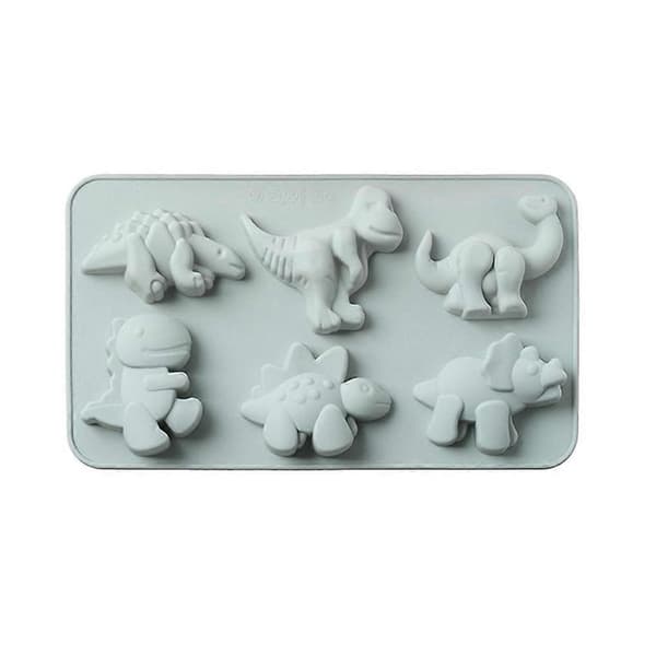 Sød Dinosaur DIY Gelé Is Chokolade Bageform Gummislik Tegneserie blue