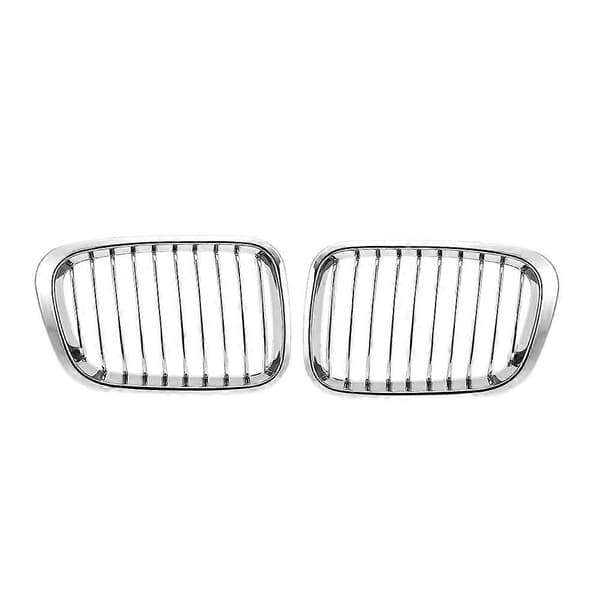 Pari etumunuaisritilää kromi -BMW E46 325Ci 330Ci 3-sarjan Coupe 2DR 1999-2002 Silver