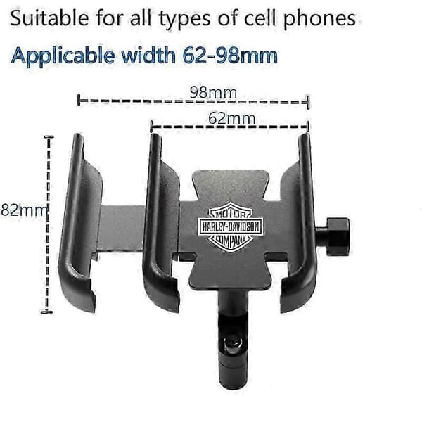 For Harley Davidson Tilbehør Motorsykkel Styret Telefon Motorvogn Rammeholder GPS Stativ Brakett Handlebar Silver
