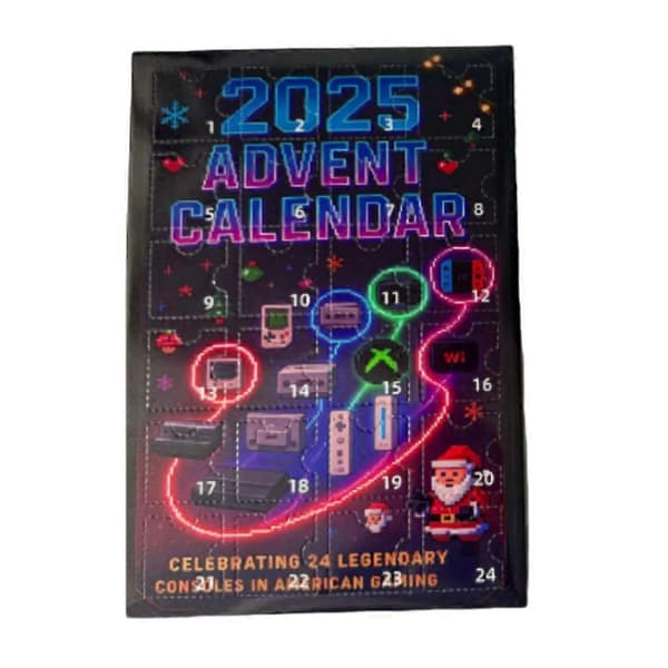 2025 Spillkonsoll Julekalender, 24 Legendariske Videospillsystemer Samling