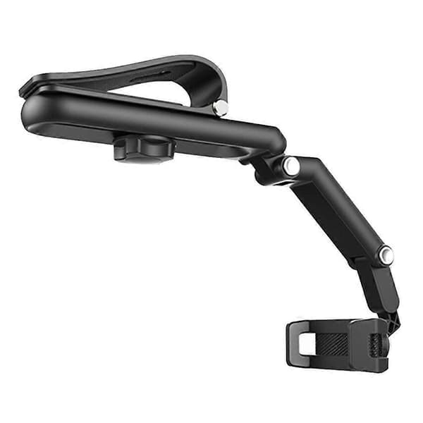 360° rotasjon bil solskjerm telefonholder klipsmontering for mobiltelefonstativ Grey 1pcs