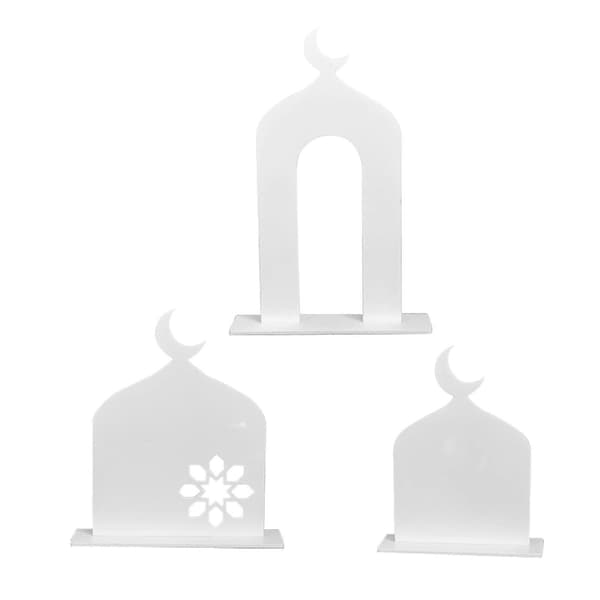 Akryl Ramadan Dekorationer Unik Iögonfallande Eid Dekor Skylt för Ramadanfester A