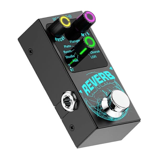 Bluetooth 5.4 Effektor Gitarr Reverb Effektor Enkelblock Reverb