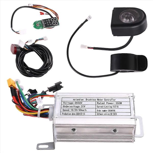 36V 350W Børsteløs Controller Kit + Bluetooth Indikator + Lys + Gas til M365/M365 Pro El-løbehjul