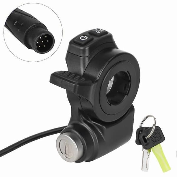 Til Kukirin G2 Master Scooter Gasgreb med Lås og Afbryder Fingerudløser El-Scooter Tilbehør Noir