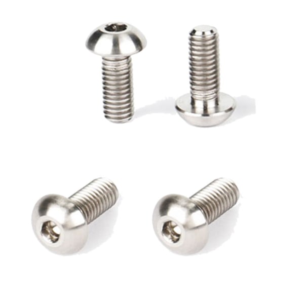 4 kpl Titanium TC4 Pultit M5X12mm kuusiopää polkupyörän pullon häkkiin Asenna T-maastopyörän Ti-osien ruuvit- Titanium