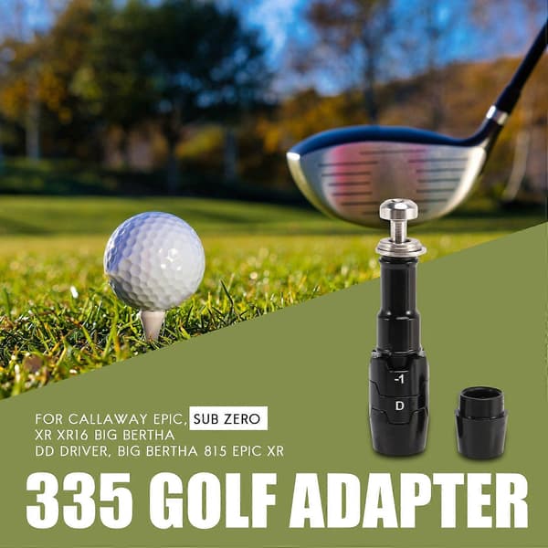 .335 Golf Golfkølleadapter til Callaway 815/Gbb Epic/Xr/V Serial Driver Black