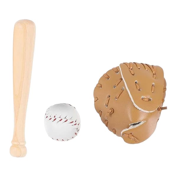Baseballbat Nøglering Tilbehør Sports Baseball Tilbehør Mini Baseballbat Khaki
