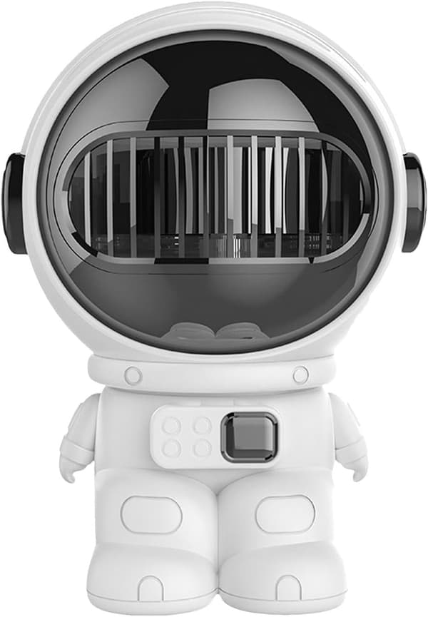 Bordventilator, en lille USB-køleenhed formet som en astronaut