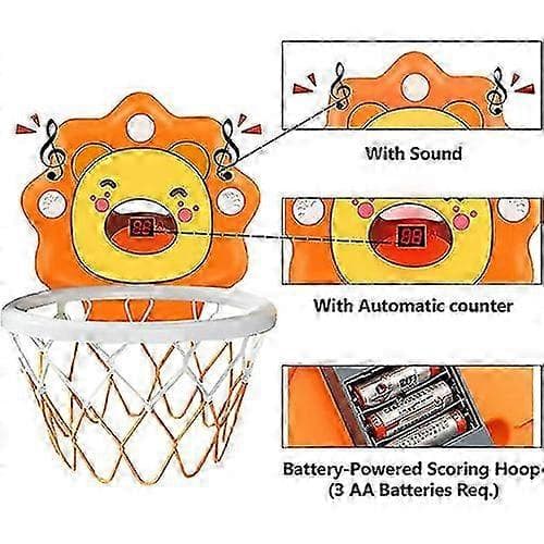 Småbarn Barn Inomhus Mini Basketkorg med Tyst Basketboll Blue