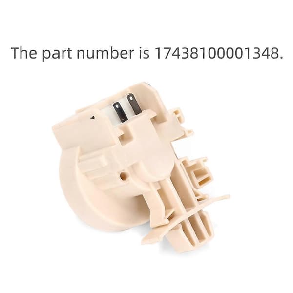 2 stk vaskemaskin vannstandssensorbryter 17438100001348 for Midea SW-8 DC5V tilbehør for vannstandsdeteksjon Blanc