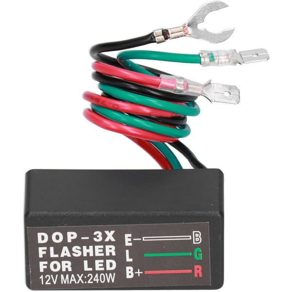 Blinkrelæ DOP-3X 12VDC 20A Universal LED Indikator Blinklysrelæ (til biler og motorcykler)