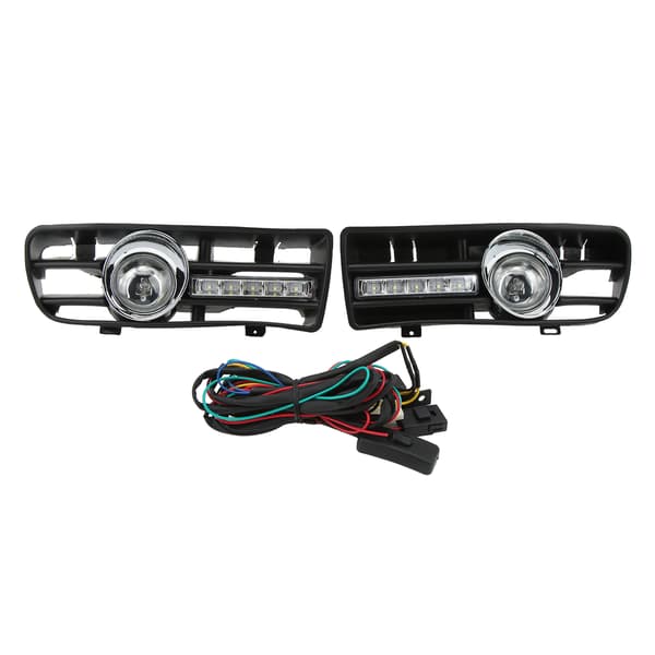 H3 tåkelysgriller med LED kjørelys for TDI MK4 (1997-2006)